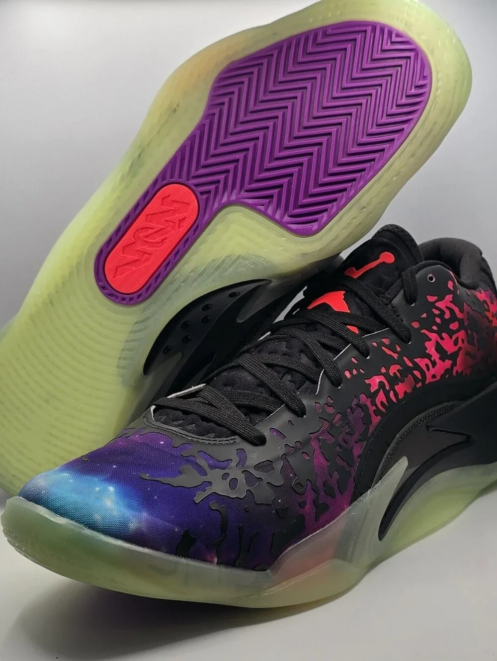 Nike Air Jordan Zion 3 Lift Off Black-Solar Red-Vivid Purple Sz 13 [DR0675-006]